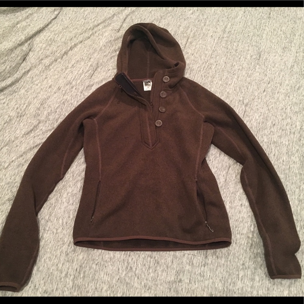 The North Face Pullover Hoodie, Brown, Small